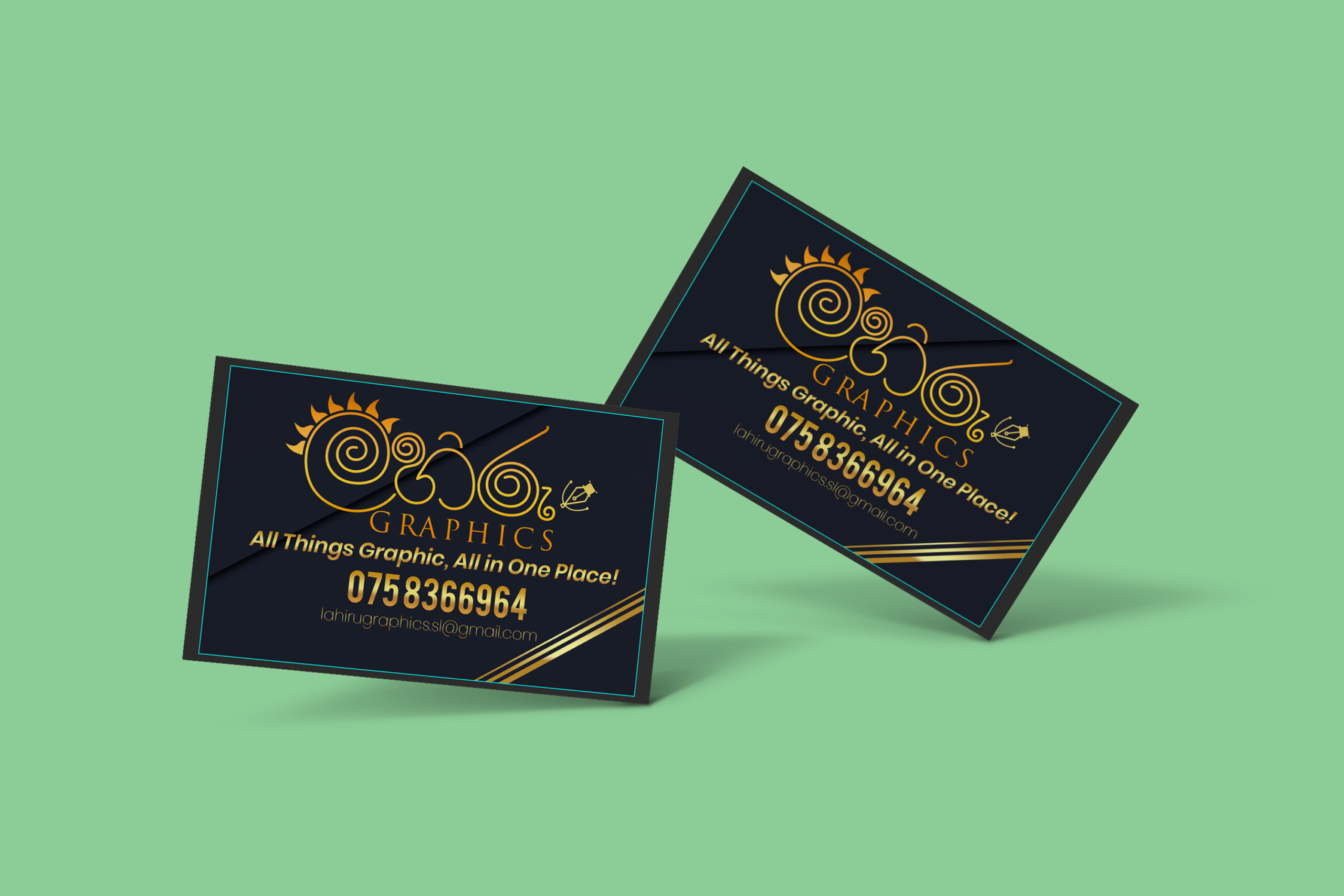 LAHIRU GRAPHICS BUSSNES CARD